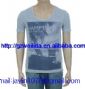 70/30 bamboo/cotton fashion t shirt with printing; eco friendly
